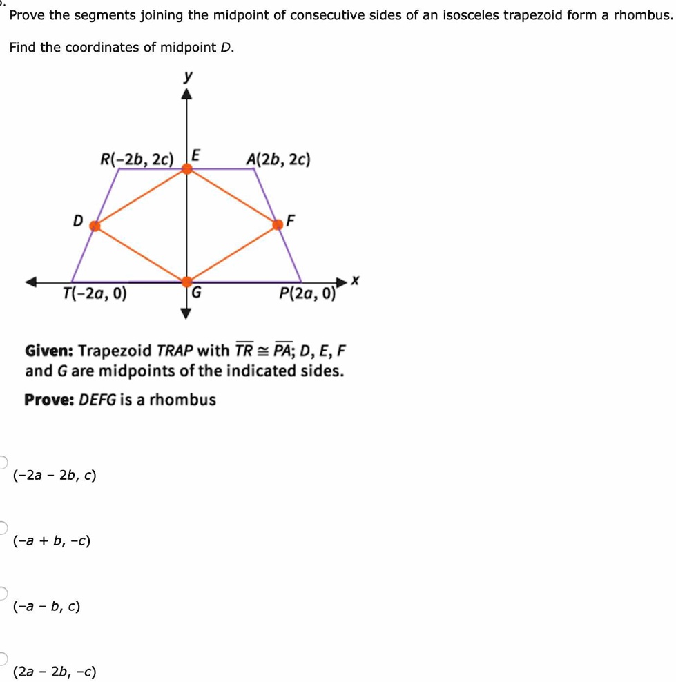 SOLVED: 'Prove The Segments Joining The Midpoint Of Consecutive Sides ...