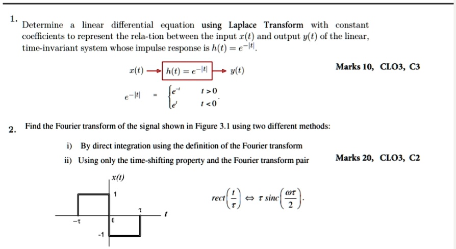 fully explain the solution determine linear differential equation using ...