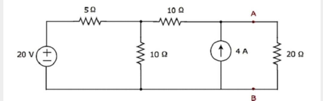 SOLVED: Find the current flowing through the 20ohm resistor using ...