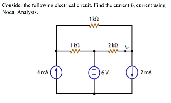 Solved Consider The Following Electrical Circuit Find The Current I0