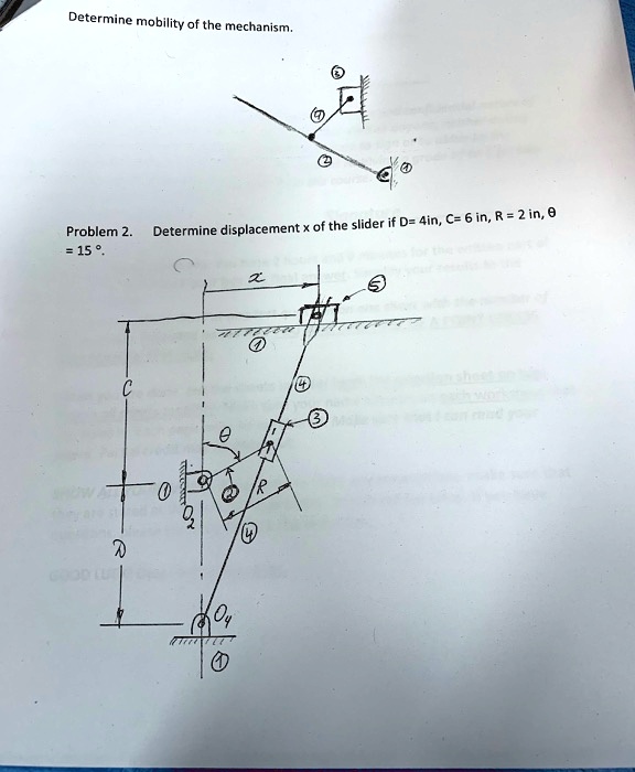 SOLVED: Determine the mobility of the mechanism. Problem 2. Determine ...