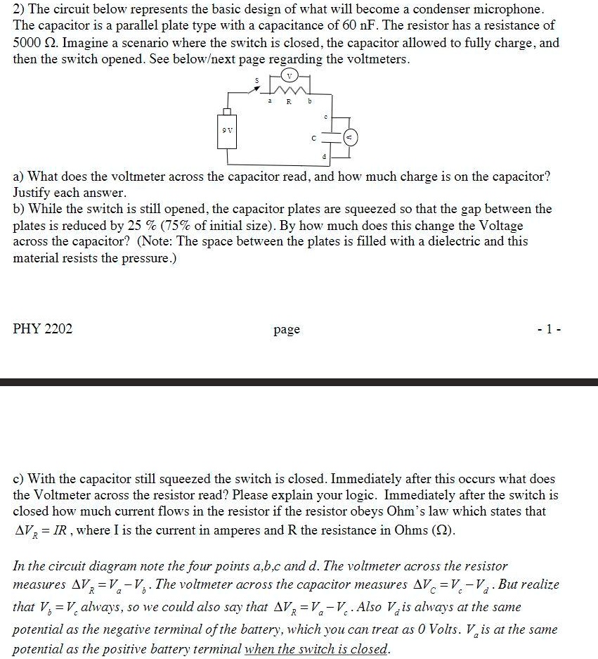 SOLVED The circuit below represents the basic design of what will