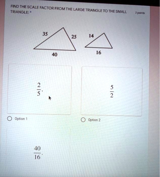 Scale triangle, Small