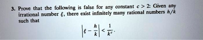 SOLVED: Prove That The Following Is False For Any Constant € > 2: Given ...