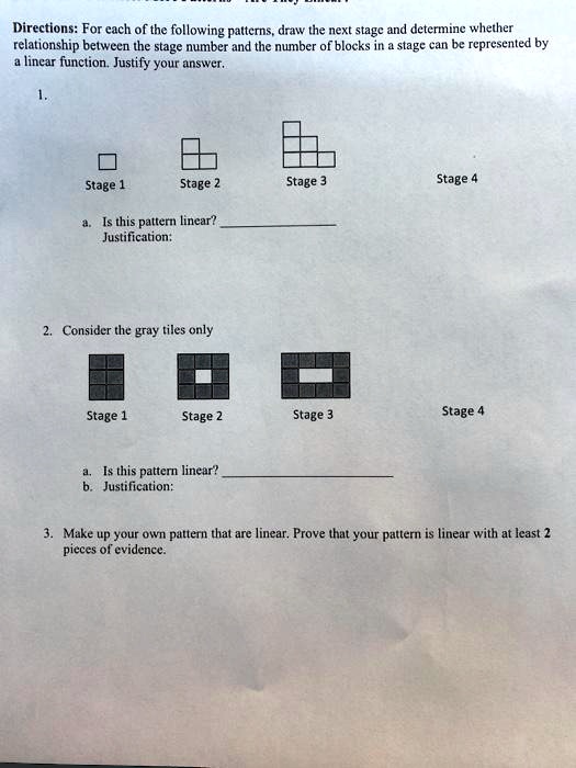Directions for each of the following patterns draw the next...