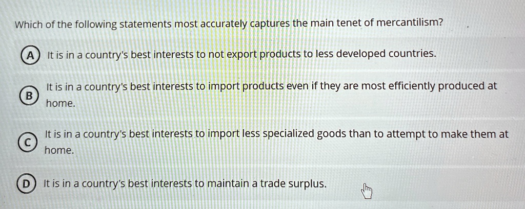 which of the following statements most accurately captures the main ...