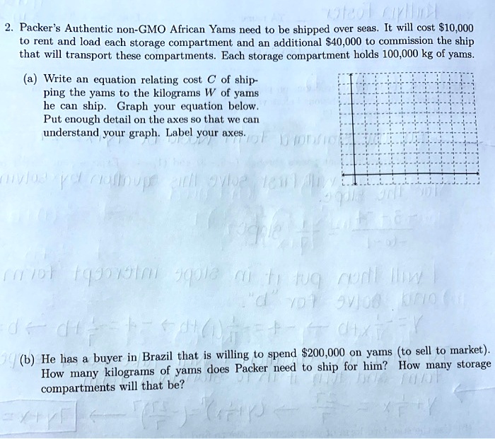 Packer's Authentic nonGMO African Yams need to be shipped overseas. It