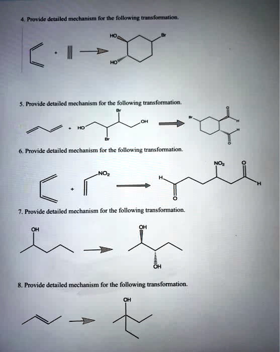 SOLVED: ' Provide detailed mechanism for the following transformation ...