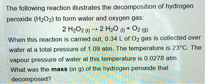 solved-the-following-reaction-illustrates-the-decomposition-of