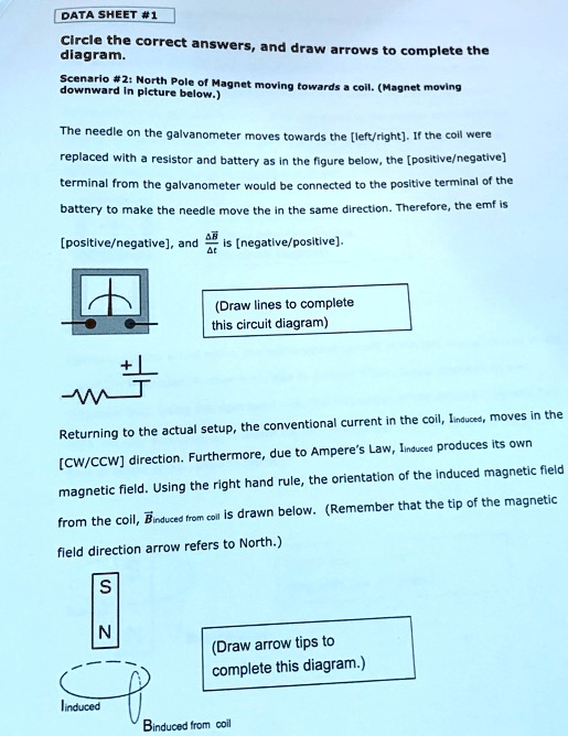 SOLVED: Circle the correct answers and draw arrows to complete the ...