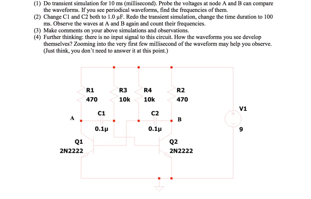 SOLVED Construct the following circuit using NPN BJT transistor 2N2222