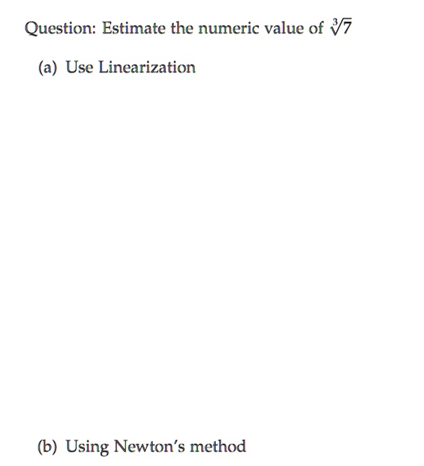 SOLVED Question Estimate the numeric value of V7 (a) Use