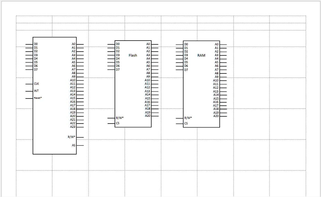 SOLVED: Directions: Connect the CPU, memory devices, and address ...