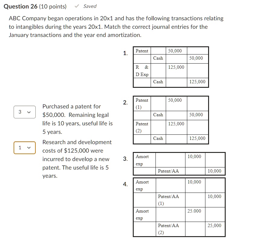 ABC Company began operations in 20x1 and has the following transactions ...