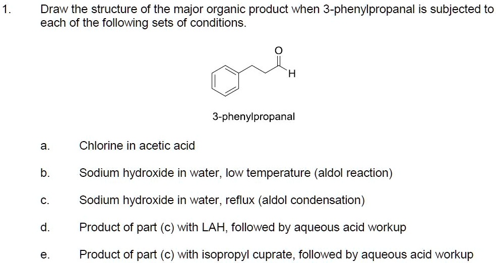 SOLVED: Draw the structure of the major organic product when 3 ...