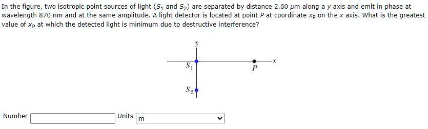 SOLVED: In the figure, two isotropic point sources of light S and S are ...