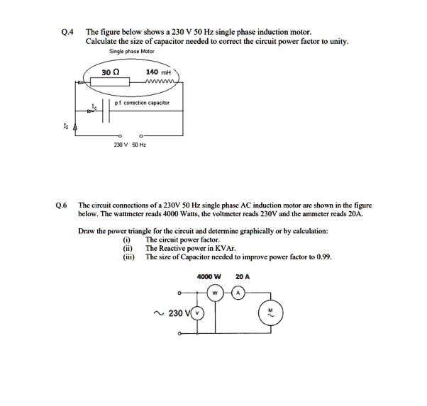 VIDEO solution: 230V Single phase AC induction motor Q.4 The figure ...