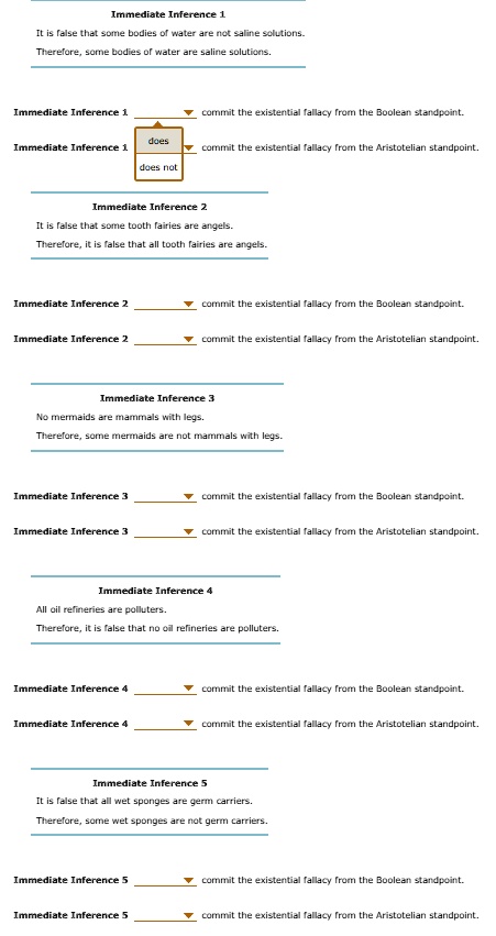 SOLVED: 4. The Existential Fallacy from the Aristotelian and Boolean ...