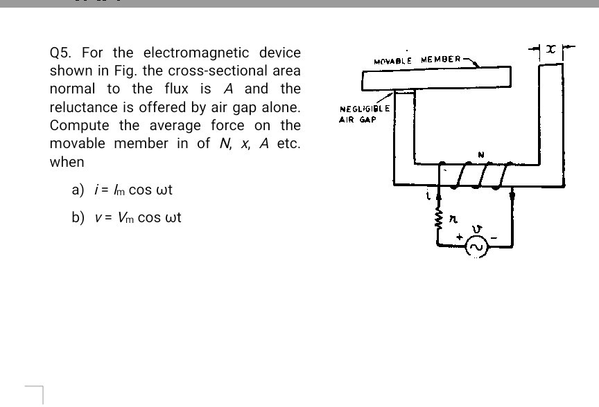 SOLVED Q5. For the device shown in Fig. the cross
