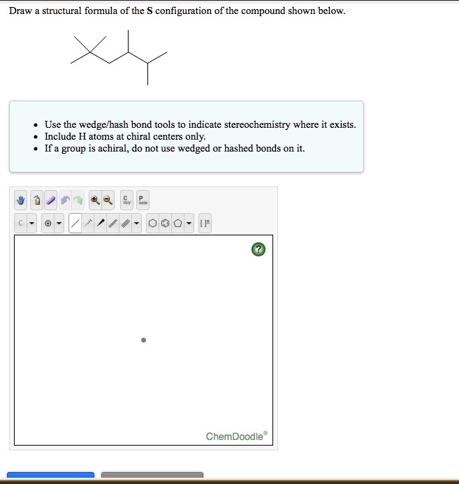 Solved Draw Structural Formula Of The Configuration Of The Compound Shown Below Use The 4589