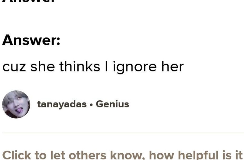 whom think you ignore her 81692