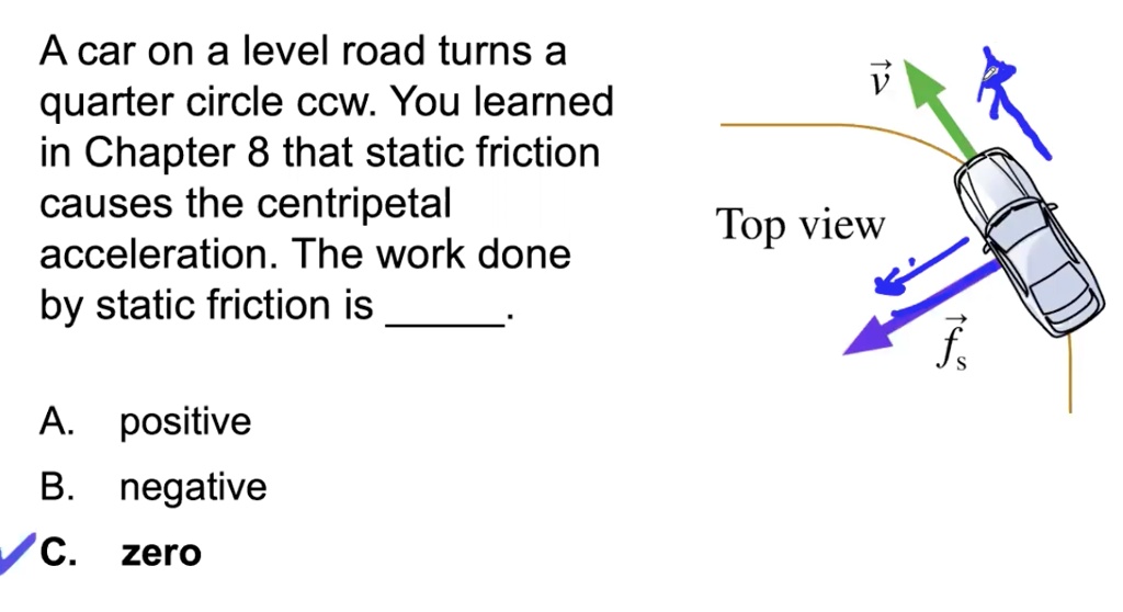 SOLVED A car on a level road turns a quarter circle ccw You learned
