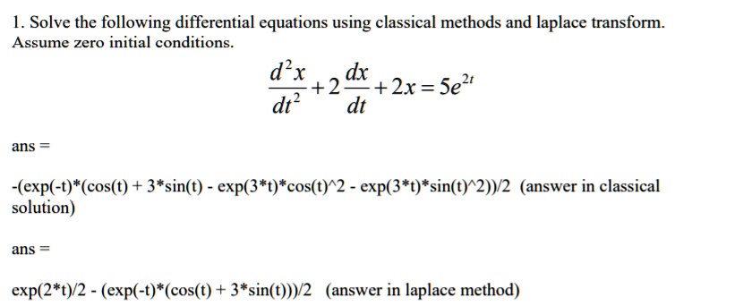 solved-1-solve-the-following-differential-equations-using-classical