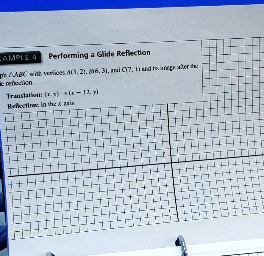 SOLVED: 'please Show Me The Graph AMPLE 4 Performing A Glide Reflection ...