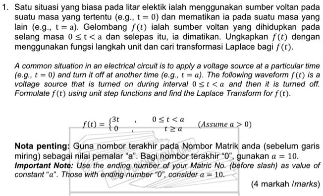 Iitar SOLVED: 1. Satu situasi yang biasa pada Iitar elektik ialah menggunakan ...
