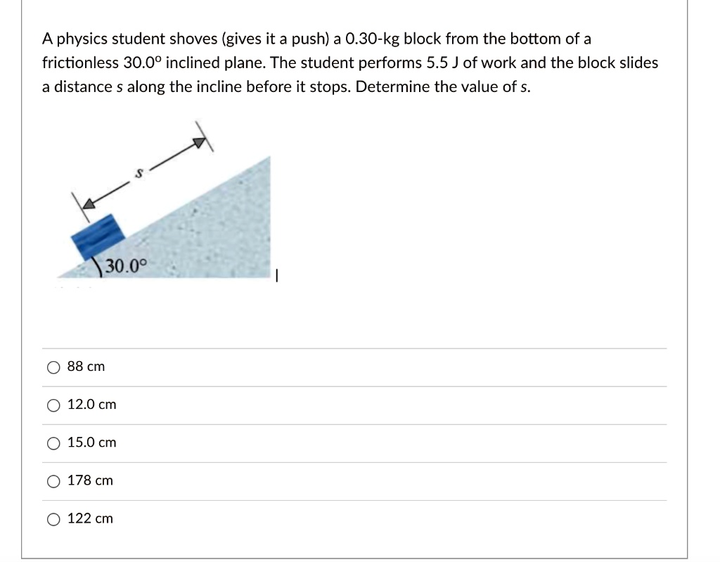 Video Solution: A Physics Student Shoves (gives It A Push) A 0.30-kg 