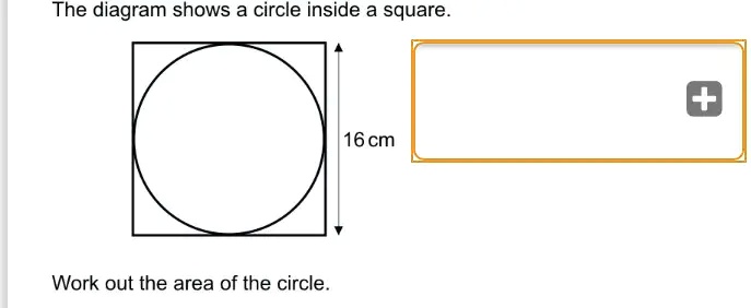 SOLVED: The diagram shows a circle inside a square. 6 cm Work out the ...