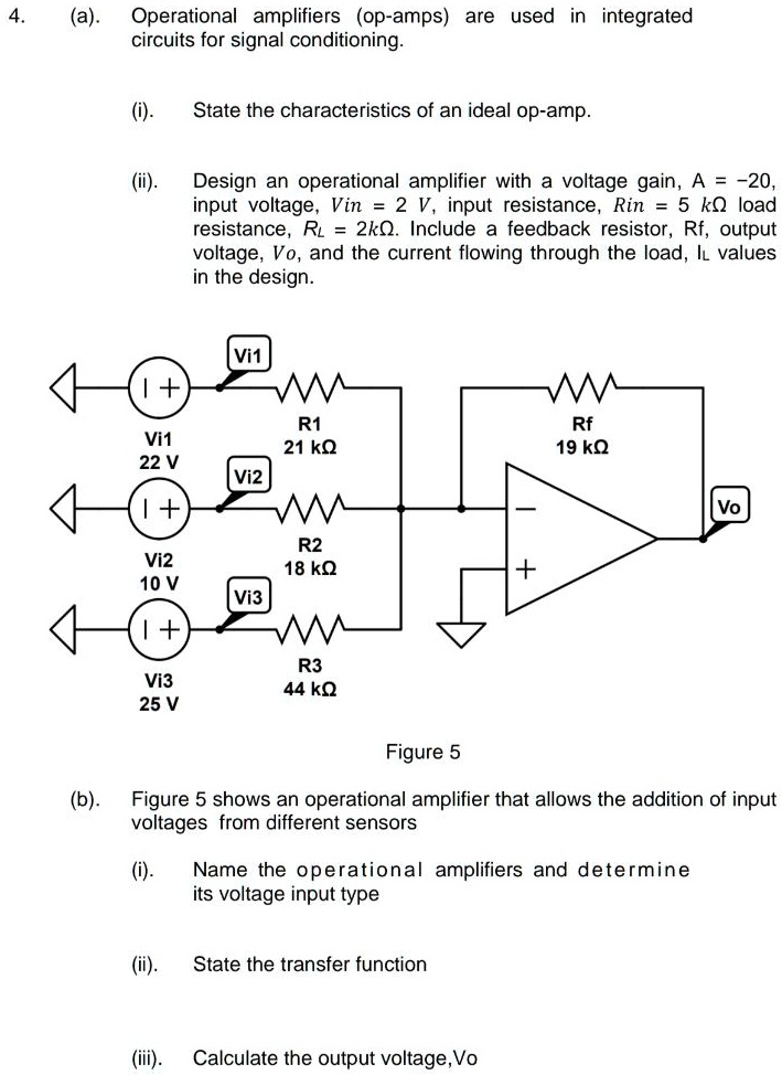 VIDEO solution: (a). Operational amplifiers (op Circuit Diagram