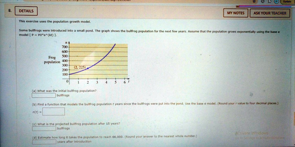 SOLVED DETAILS MY NOTES ASK YOUR TEACHER This exercise uses the