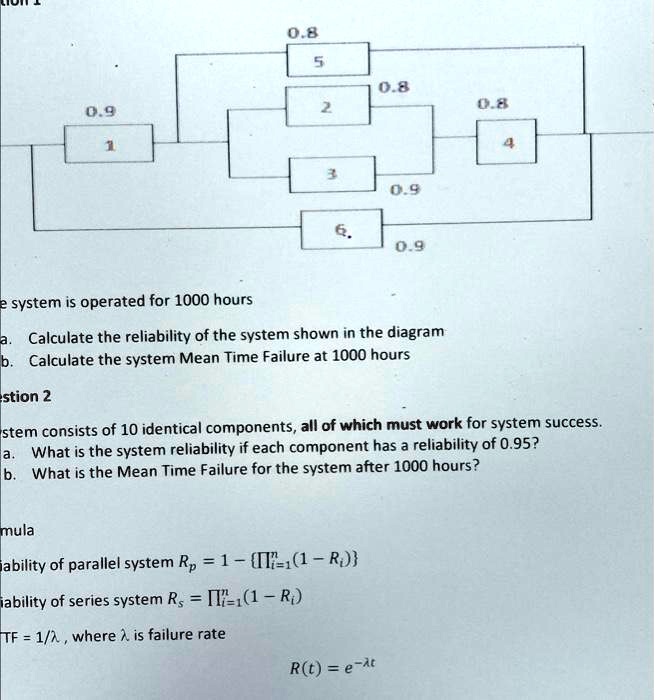 Video Solution: The System Is Operated For 1000 Hours. Calculate The 