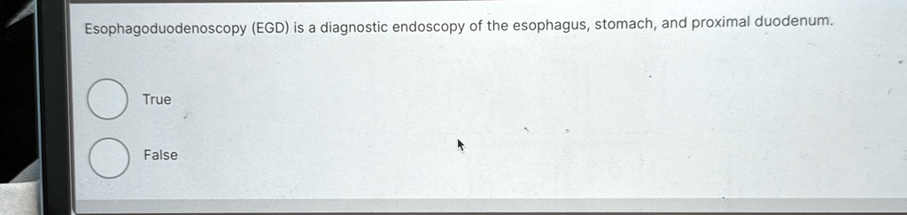 Esophagoduodenoscopy (EGD) is a diagnostic endoscopy of the esophagus ...