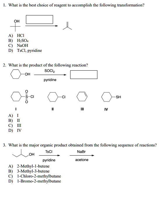 Solved What Is The Best Choice Of Reagent To Accomplish The Following