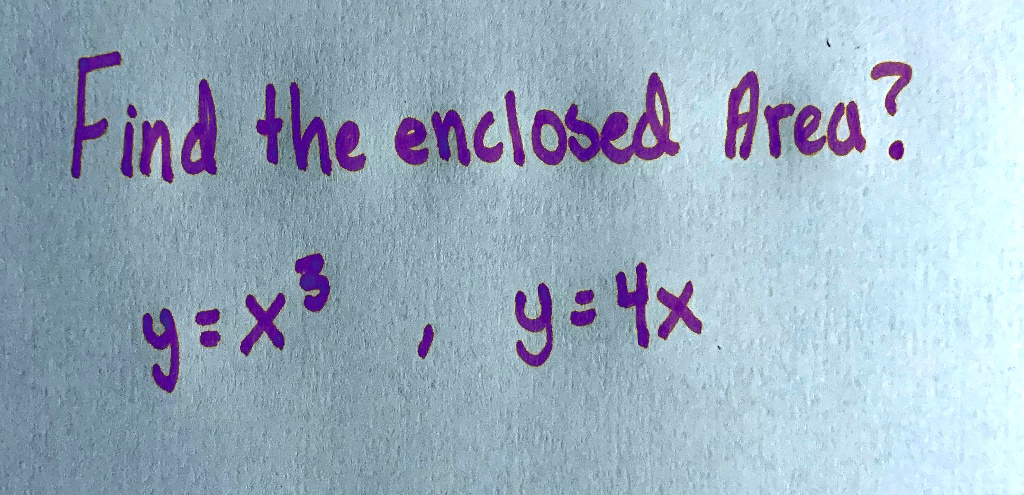 find the enclosel area yx y hx 36921