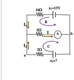 SOLVED: Question 4. Ammeter A in the circuit shown in the figure shows ...