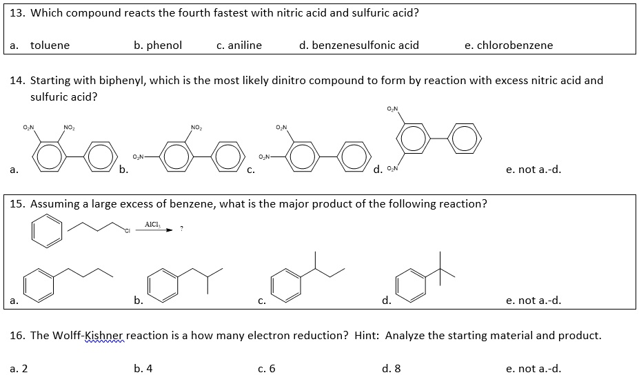 Video Solution: ' 13. Which Compound Reacts The Fourth Fastest With 