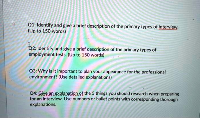 [GET ANSWER] Q1: Identify and give a brief description of the primary ...
