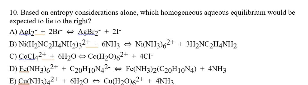 Solved: 10. Based On Entropy Considerations Alone, Which Homogeneous 