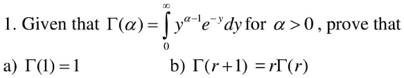 Solved [ Given That F A Jy E Dyfor 0 Prove That A T 1 B F R 1 Rc R