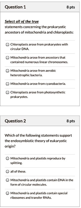 Select All Of The True Statements Regarding Mitochondria.
