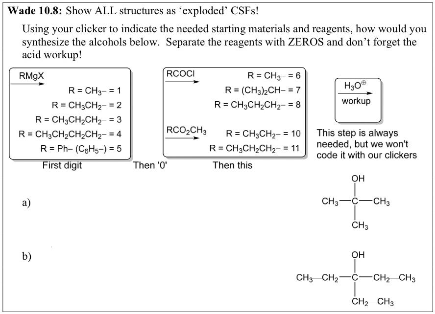 Wade 10.8: Show ALL structures as 'exploded' CSFs! Using your clicker ...