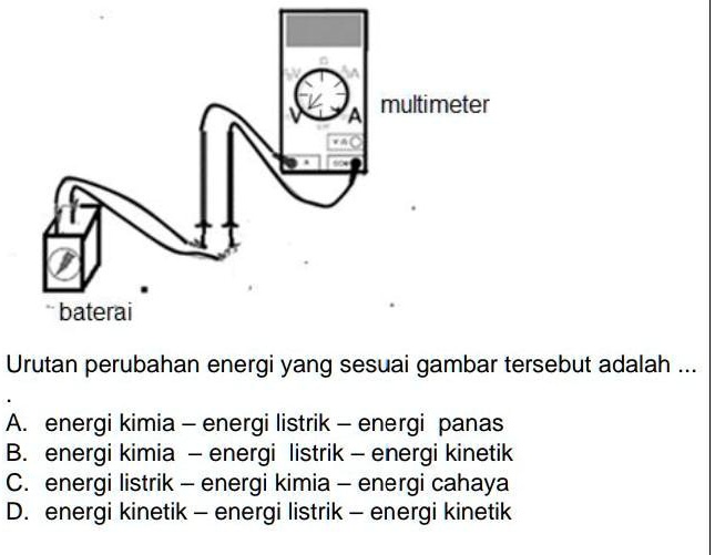 SOLVED: Urutan Perubahan Energi Yang Sesuai Gambar Tersebut Adalah ...