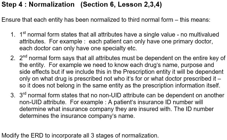[GET ANSWER] step normalization section 6 lesson 234 ensure that each ...