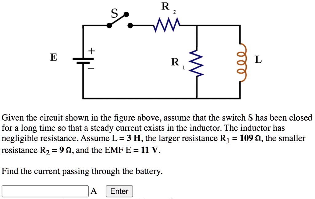 SOLVED: R E R Given the circuit shown in the figure above, assume that ...