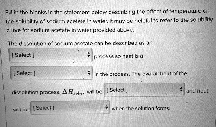 Solved Fill In The Blanks In The Statement Below Describing The Effect Of Temperature On The