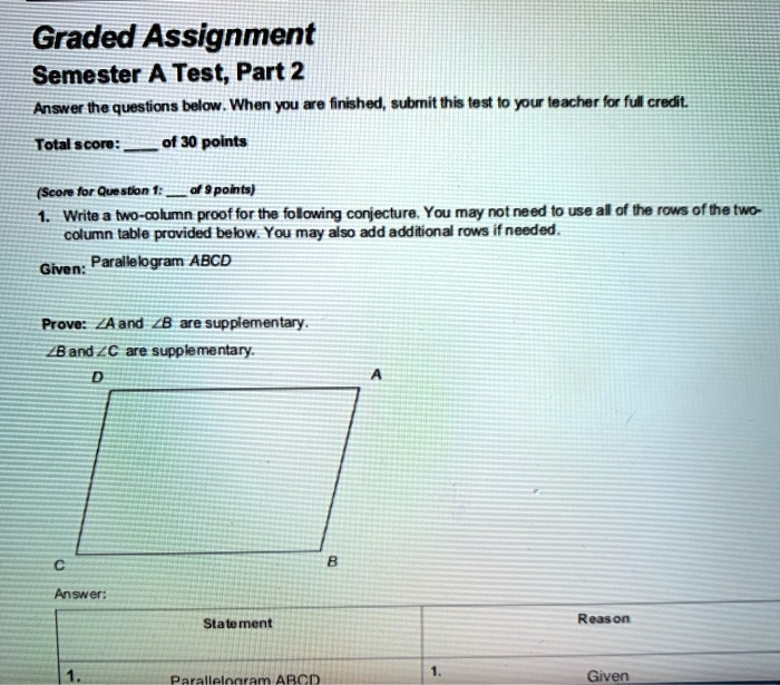 graded assignment semester test part 2