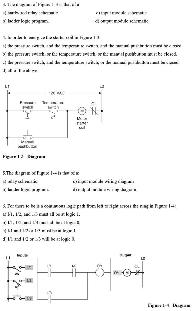 SOLVED The diagram of Figure 13 is that of a a) hardwired relay